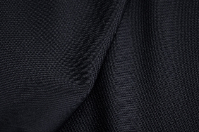 Итальянская костюмная шерсть тёмно-синяя мелкофактурная G27-07