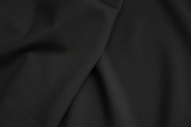 Итальянская тонкая плательная шерсть чёрная