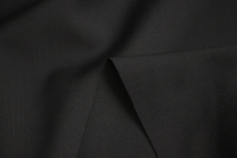 Итальянская тонкая плательная шерсть чёрная