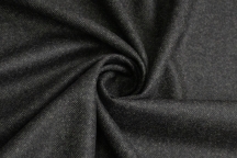 Итальянская костюмная шерсть-фланель графитовый меланж