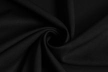 Итальянская костюмная шерсть с эластаном черная