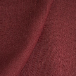Лён портьерный декоративный 150см красный рубиновый