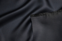 Натуральный шёлк-твил темно-синий