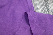 Лён с вискозой плательный фиолетовый с эффектом мятости