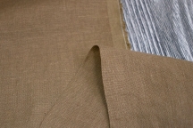 Medium Weight linen Stone Washed sand brown