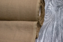 Medium Weight linen Stone Washed sand brown