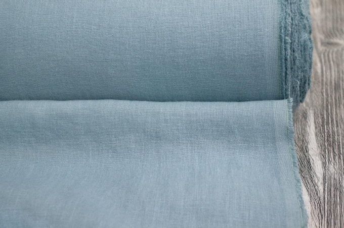 Medium Weight Linen Stone Washed tender lavender color