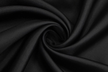 Натуральный шёлк-твил черный