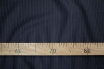 Итальянская костюмная шерсть тёмно-синяя в полоску