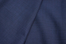 Итальянская эластичная костюмная меланжевая шерсть синяя