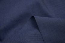 Итальянская эластичная костюмная меланжевая шерсть синяя