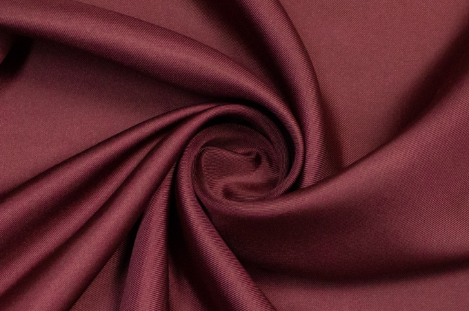 Натуральный шёлк-твил бордовый