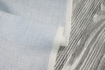 Lightweight Linen white, blue stripe
