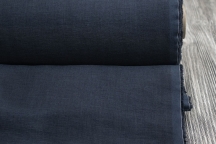 Medium Weight Linen Stone Washed dark blue