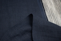 Medium Weight Linen Stone Washed dark blue