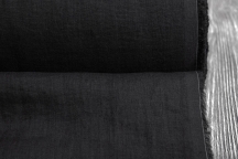Light Weight Linen Stone Washed black