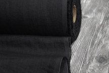 Light Weight Linen Stone Washed black
