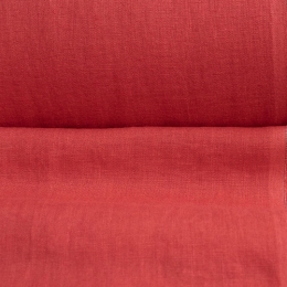 Medium Weight linen Stone Washed Classic red