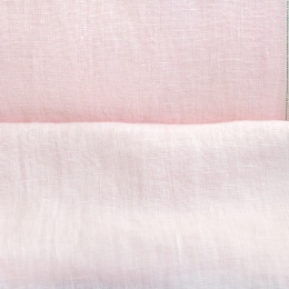 Medium Weight Linen Stone Washed Light pink
