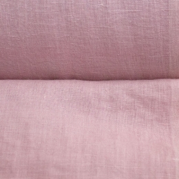 Medium Weight Linen Stone Washed Pale pink