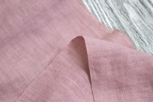 Medium Weight Linen Stone Washed Pale pink