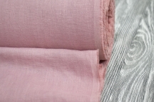 Medium Weight Linen Stone Washed Pale pink