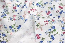 Linen Floral Fabric 06C226
