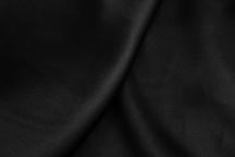 Итальянский блузочно-плательный атласный хлопок черный