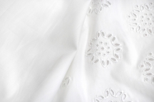 Итальянское хлопковое шитьё белый