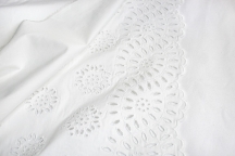 Итальянское хлопковое шитьё белый