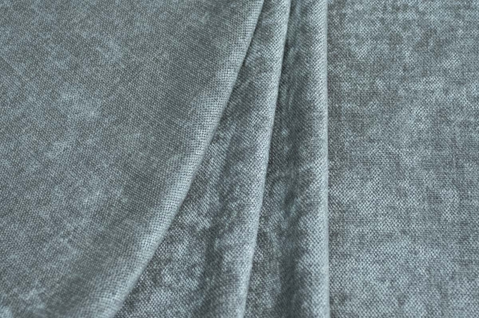 Портьерная ткань 300см LINEN SHENIL V26 морская волна
