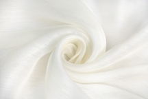 Итальянская органза шёлк с хлопком молочный