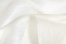 Итальянская органза шёлк с хлопком молочный