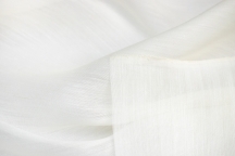 Итальянская органза шёлк с хлопком молочный