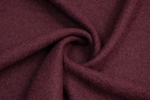 Итальянский шерстяной трикотаж-букле с вискозой бордо