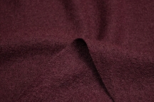 Итальянский шерстяной трикотаж-букле с вискозой бордо