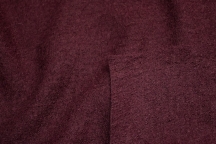 Итальянский шерстяной трикотаж-букле с вискозой бордо