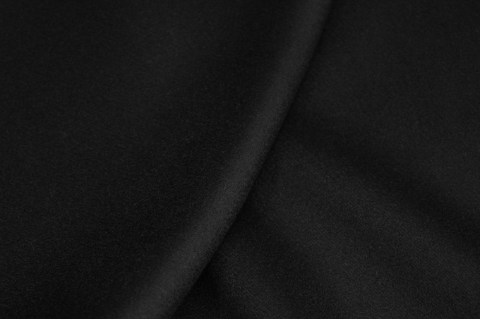 Max Mara Итальянская пальтовая ткань с ангорской шерстью с отливом чёрный