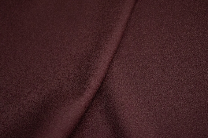 Итальянская костюмная шерсть-креп бордовый