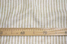 Dress-blouse linen grey-beige, white-milk stripes