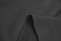 Knitted fabric fouter 3 thread loop graphite