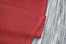 Heavy Weight Linen Fabric red