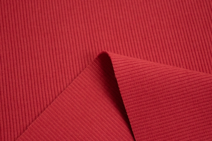 Cashcord knitted fabric Red Scarlet 11-02