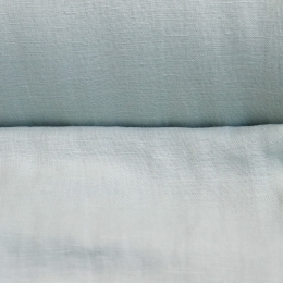 Medium Weight linen with Viscose Stone Washed pale mint