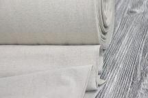 Linen cotton 260 cm Linen Fabric Stone Washed gray undyed