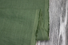 Medium Weight linen Stone Washed muted green color