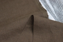 Medium Weight Linen Stone Washed brown-chocolate