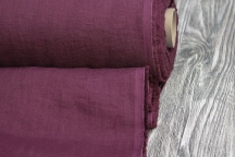Marsala suit-sweatshirt linen with crinkle effect