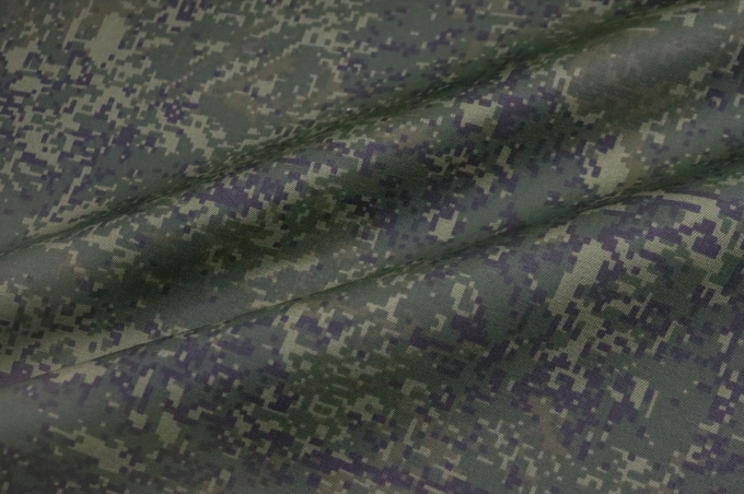 Fabric for workwear and outdoor furniture camouflage pixels GRETA