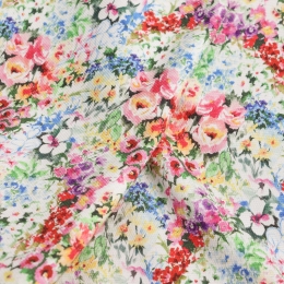 Italian suit-sweatshirt cotton flowers